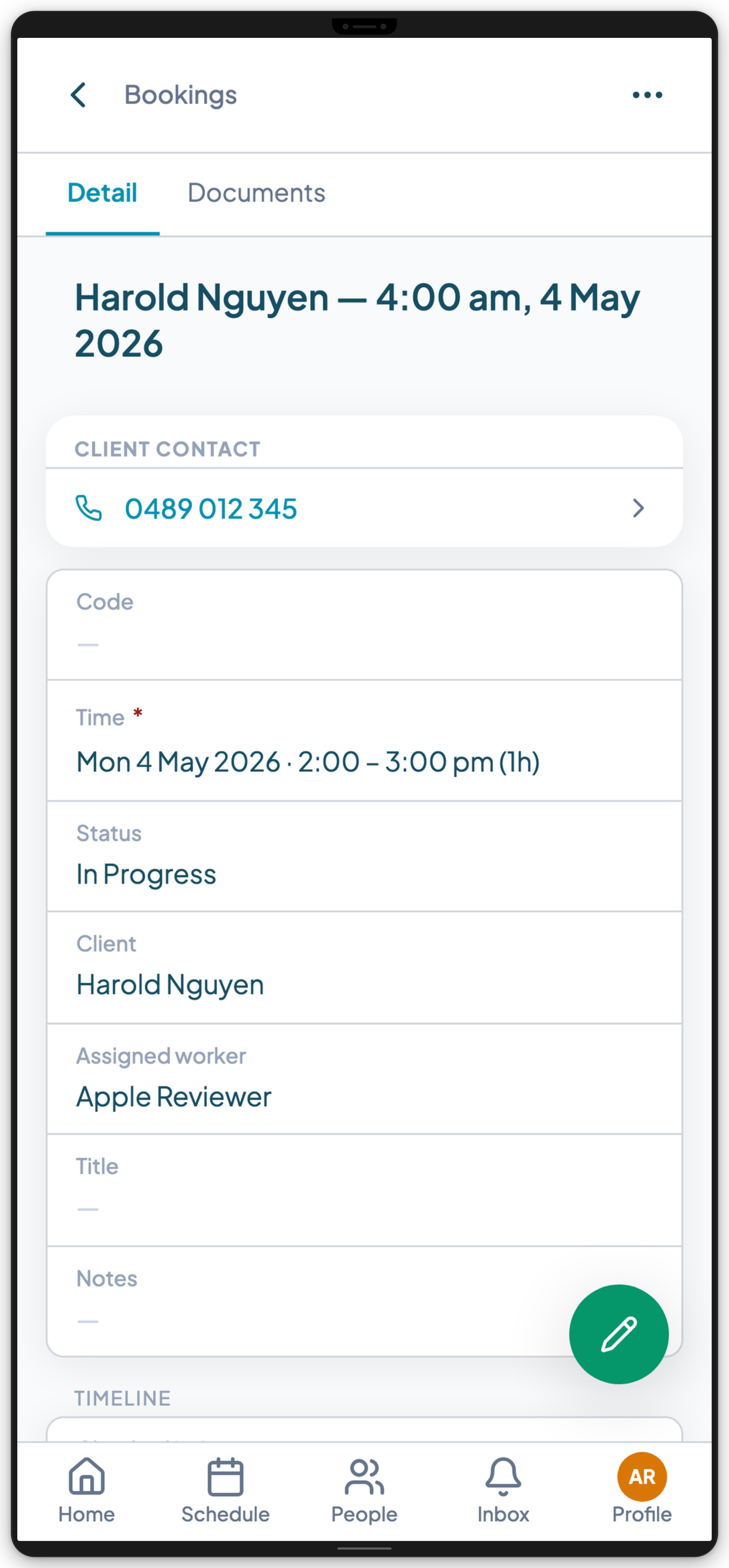 Teiro check-in confirmed — GPS stamp recorded